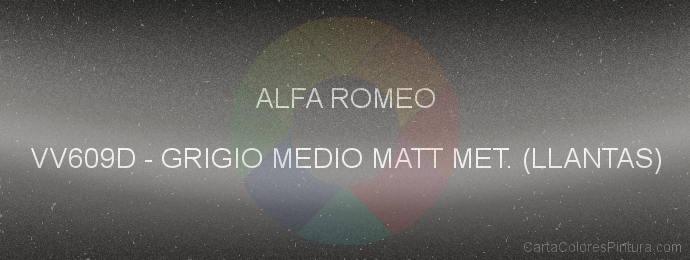 Pintura Alfa Romeo VV609D Grigio Medio Matt Met. (llantas)