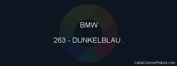 Pintura Bmw 263 Dunkelblau .