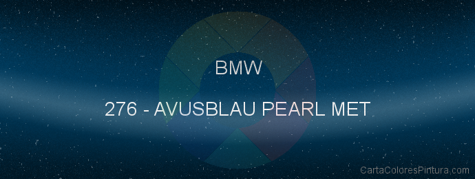 Pintura Bmw 276 Avusblau Pearl Met