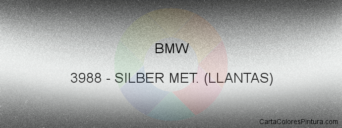 Pintura Bmw 3988 Silber Met. (llantas)