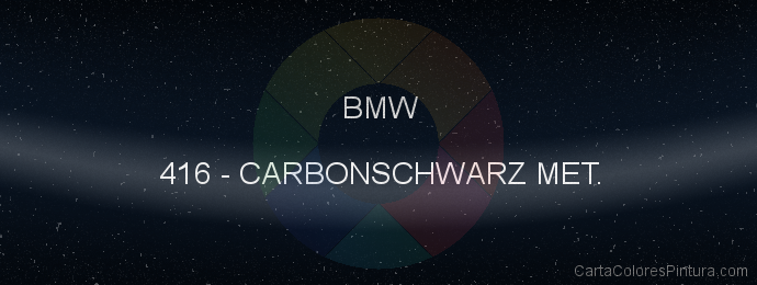 Pintura Bmw 416 Carbonschwarz Met.