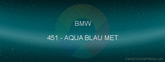 Pintura Bmw 451 Aqua Blau Met.