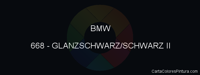 Pintura Bmw 668 Glanzschwarz/schwarz Ii