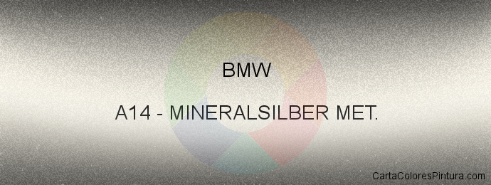 Pintura Bmw A14 Mineralsilber Met.