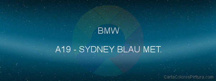 Pintura Bmw A19 Sydney Blau Met.