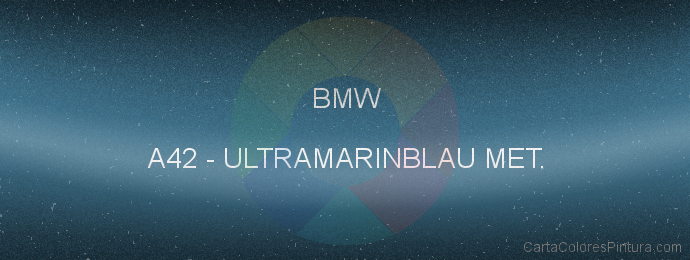 Pintura Bmw A42 Ultramarinblau Met.