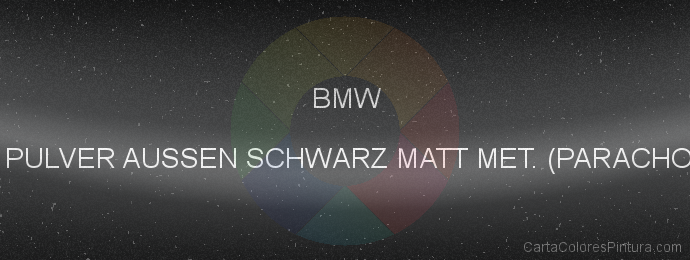Pintura Bmw A45 Pulver Aussen Schwarz Matt Met. (parachoque)