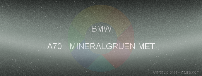 Pintura Bmw A70 Mineralgruen Met.