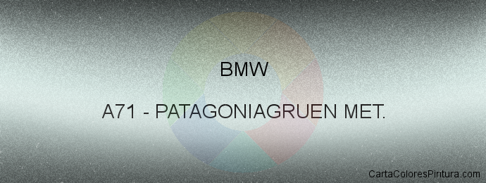 Pintura Bmw A71 Patagoniagruen Met.