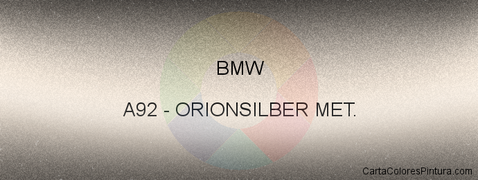 Pintura Bmw A92 Orionsilber Met.