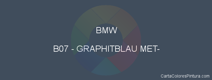 Pintura Bmw B07 Graphitblau Met-