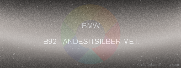 Pintura Bmw B92 Andesitsilber Met.