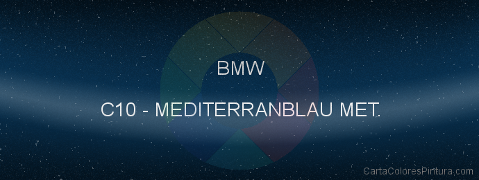 Pintura Bmw C10 Mediterranblau Met.
