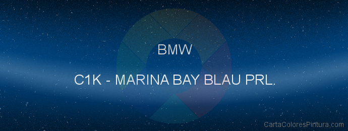 Pintura Bmw C1K Marina Bay Blau Prl.