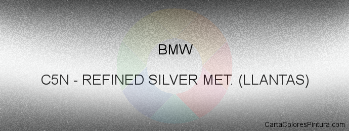 Pintura Bmw C5N Refined Silver Met. (llantas)