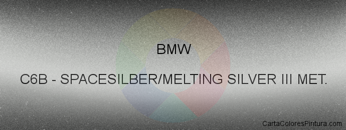 Pintura Bmw C6B Spacesilber/melting Silver Iii Met.