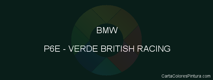 Pintura Bmw P6E Verde British Racing