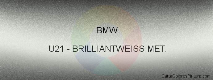 Pintura Bmw U21 Brilliantweiss Met.