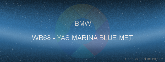 Pintura Bmw WB68 Yas Marina Blue Met.