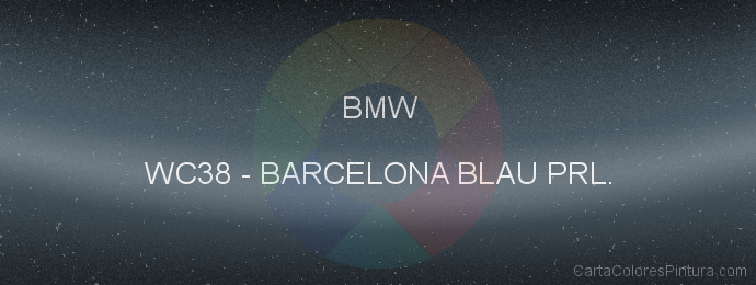 Pintura Bmw WC38 Barcelona Blau Prl.