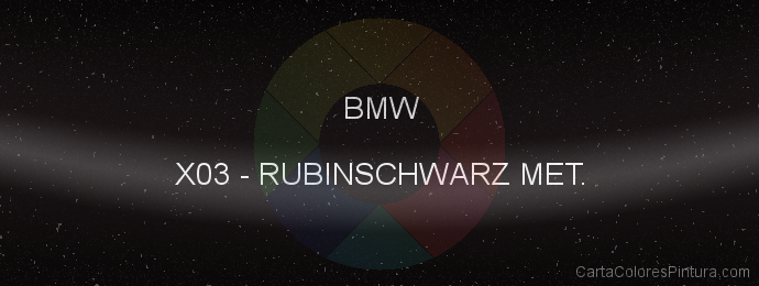 Pintura Bmw X03 Rubinschwarz Met.
