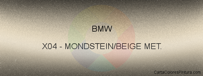 Pintura Bmw X04 Mondstein/beige Met.