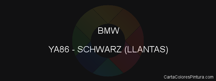 Pintura Bmw YA86 Schwarz (llantas)