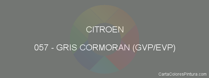 Pintura Citroen 057 Gris Cormoran (gvp/evp)