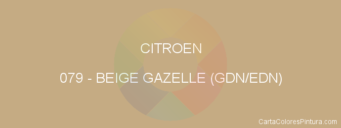 Pintura Citroen 079 Beige Gazelle (gdn/edn)