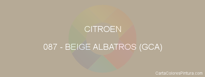 Pintura Citroen 087 Beige Albatros (gca)