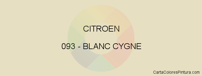 Pintura Citroen 093 Blanc Cygne