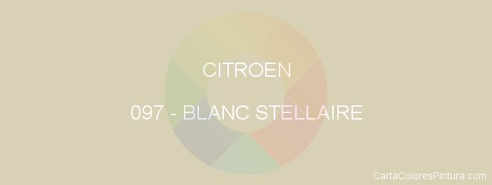 Pintura Citroen 097 Blanc Stellaire