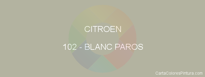 Pintura Citroen 102 Blanc Paros