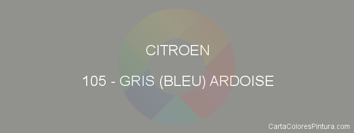 Pintura Citroen 105 Gris (bleu) Ardoise