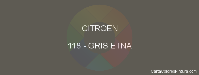 Pintura Citroen 118 Gris Etna