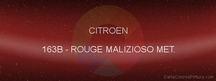 Pintura Citroen 163B Rouge Malizioso Met.