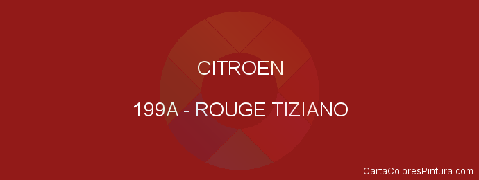 Pintura Citroen 199A Rouge Tiziano