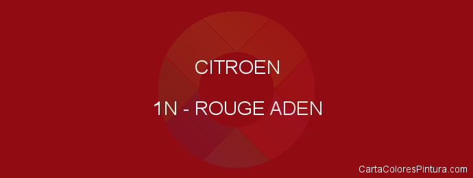 Pintura Citroen 1N Rouge Aden