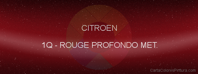 Pintura Citroen 1Q Rouge Profondo Met.