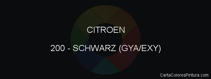 Pintura Citroen 200 Schwarz (gya/exy)