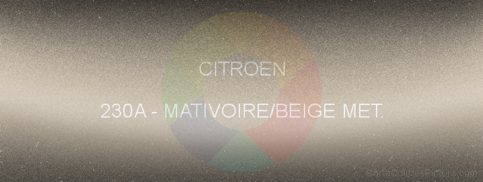 Pintura Citroen 230A Mativoire/beige Met.