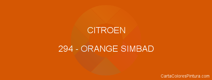 Pintura Citroen 294 Orange Simbad