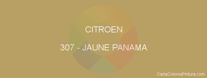 Pintura Citroen 307 Jaune Panama