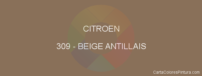 Pintura Citroen 309 Beige Antillais