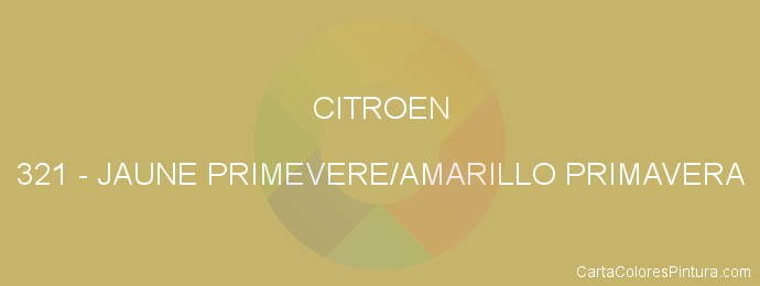 Pintura Citroen 321 Jaune Primevere/amarillo Primavera