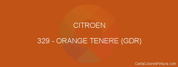 Pintura Citroen 329 Orange Tenere (gdr)