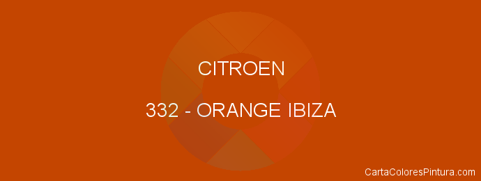 Pintura Citroen 332 Orange Ibiza
