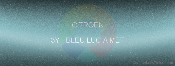 Pintura Citroen 3Y Bleu Lucia Met.