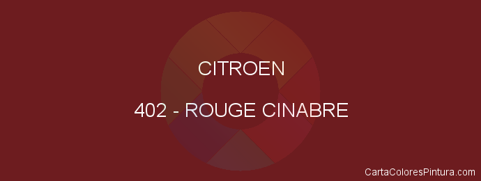 Pintura Citroen 402 Rouge Cinabre