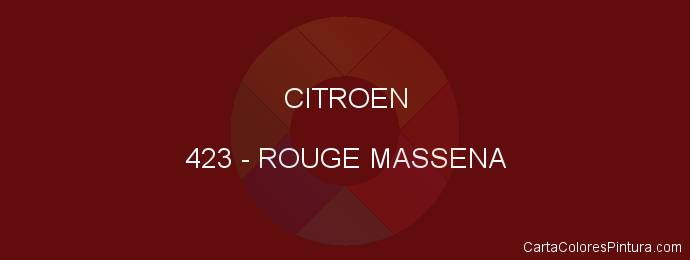 Pintura Citroen 423 Rouge Massena